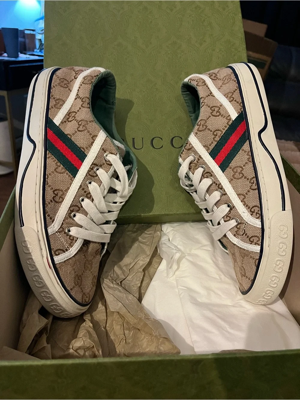 Gucci Sneakers with Red Soles